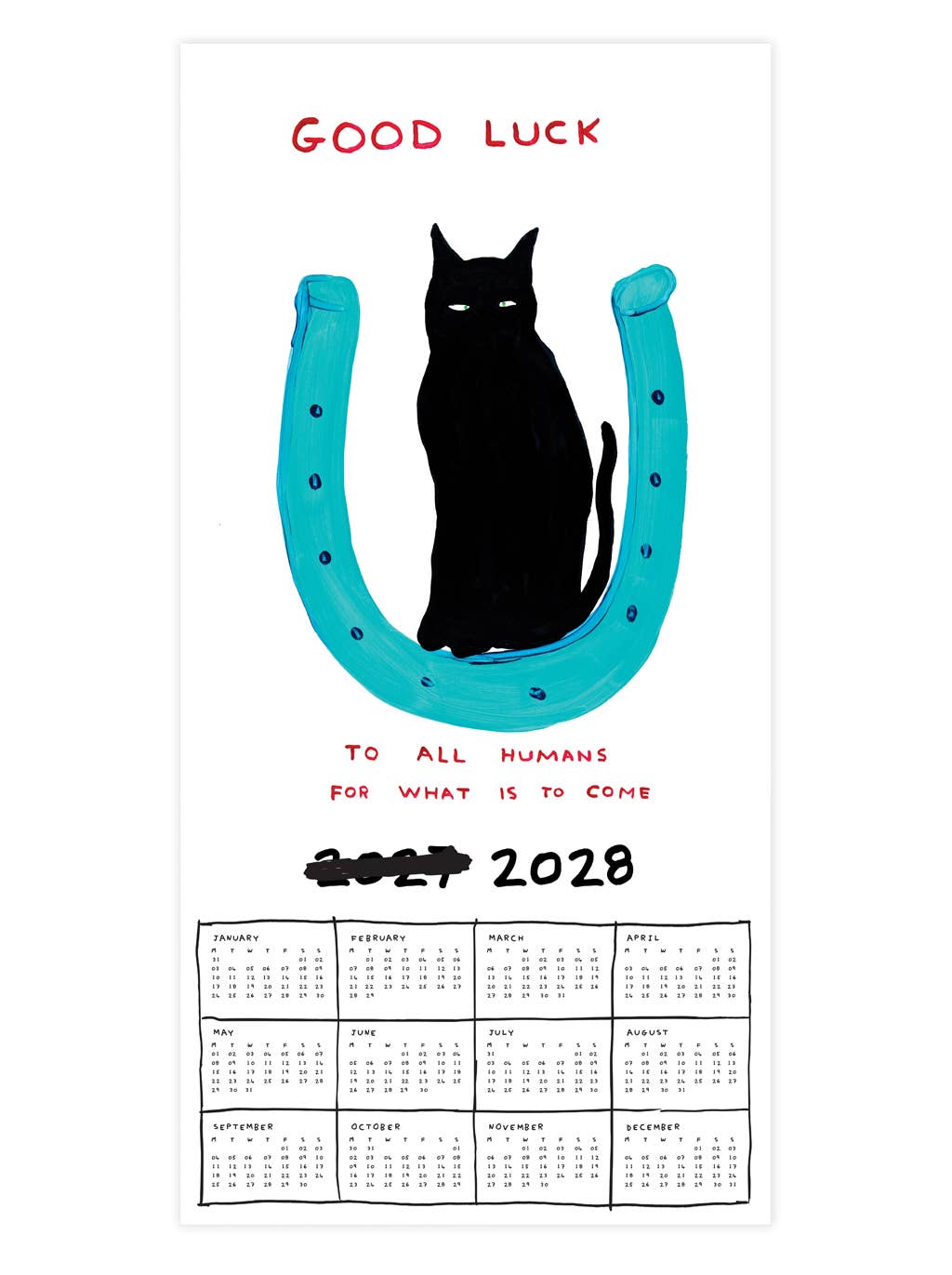 2027 Wall Calendar | David Shrigley
