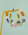 Colorful Beaded Hoop Earings