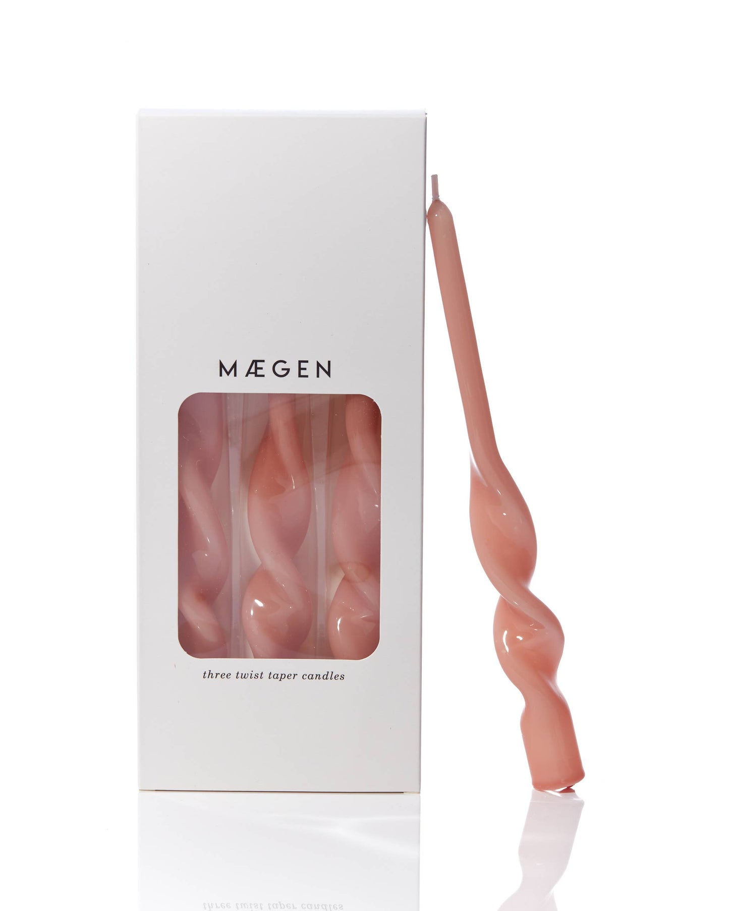 Twist Taper Candles - 3 Pack | Various Colours