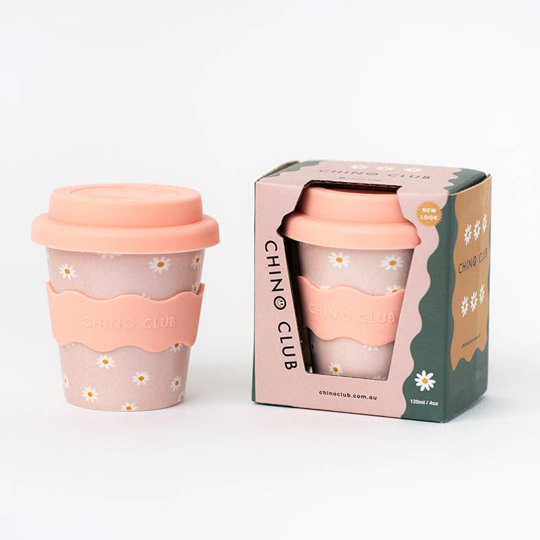 Pink Daisy Babychino Cup | 4oz
