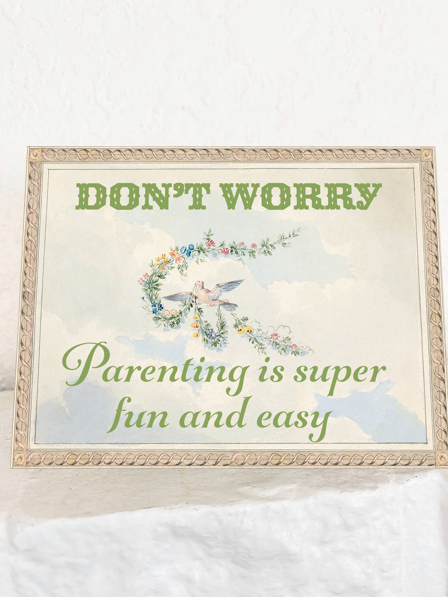 Parenting is Easy and Fun | Greeting Card