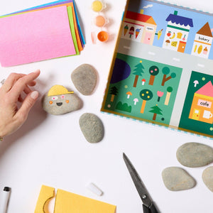 Kids Rock Painting Kit - Cool Faces