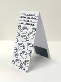 Too Much Tea | Magnetic Bookmark  x David Shrigley