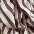 Organic Striped Blanket | Chocolate