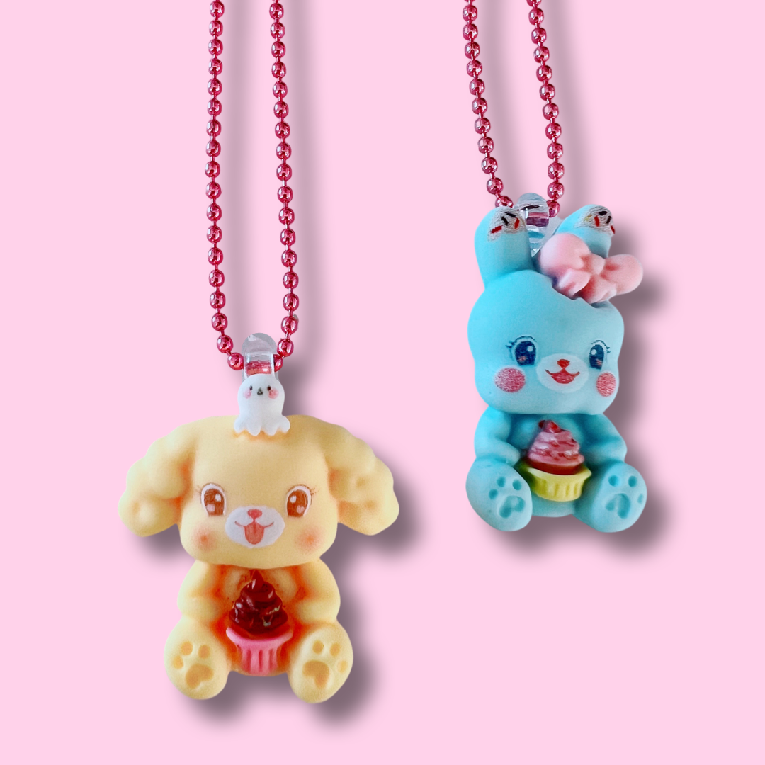 Cupcake Bunny Necklace | Kids