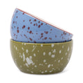Bella Dipping Bowl Set | Blue & Olive Splatter