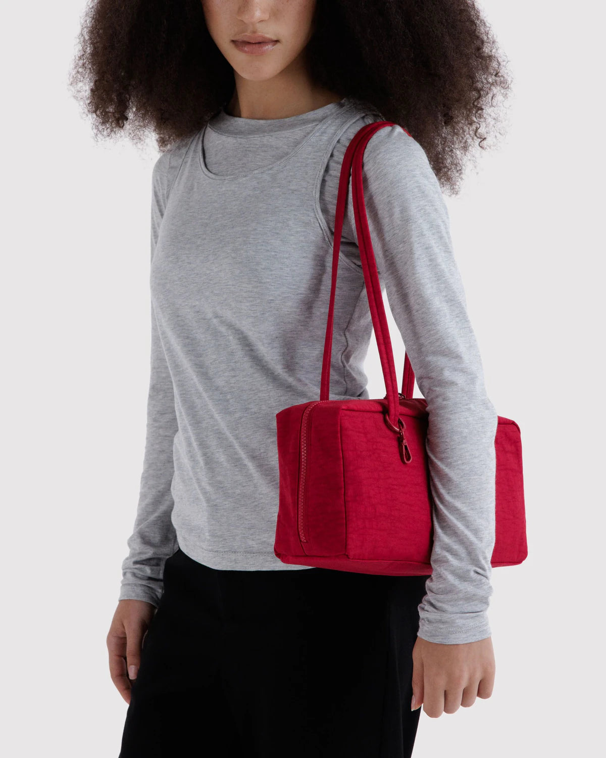 Nylon Bowler Bag | Cherry