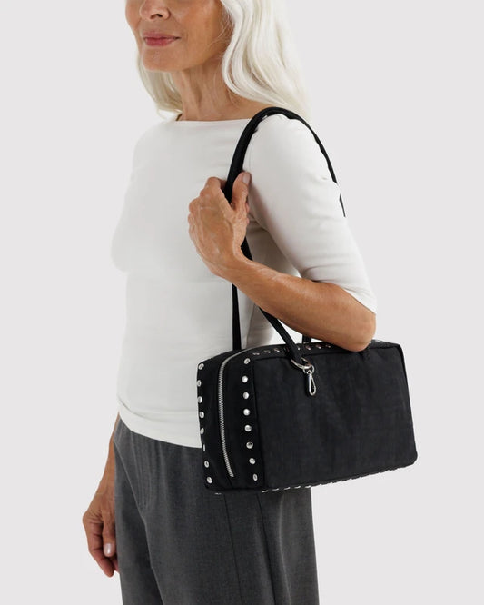 Nylon Bowler Bag | Studs