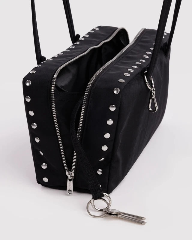 Nylon Bowler Bag | Studs