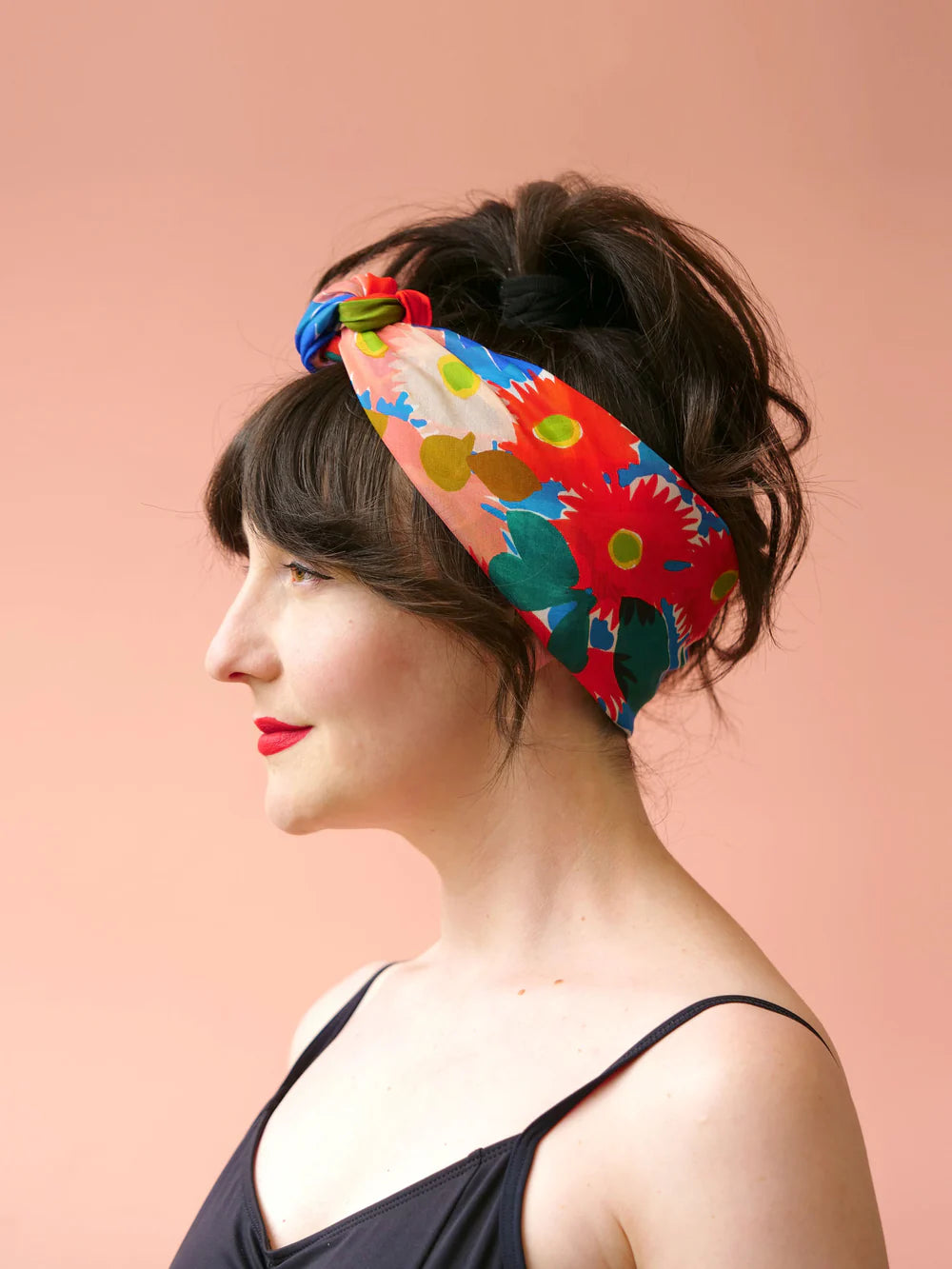 Silk Cotton Scarf | BUSH BLOOM RED