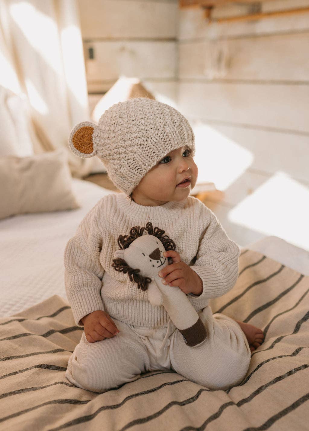 Bear Beanie | Oatmeal