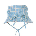 Reversible Wide Brim Bucket Hat | Checks