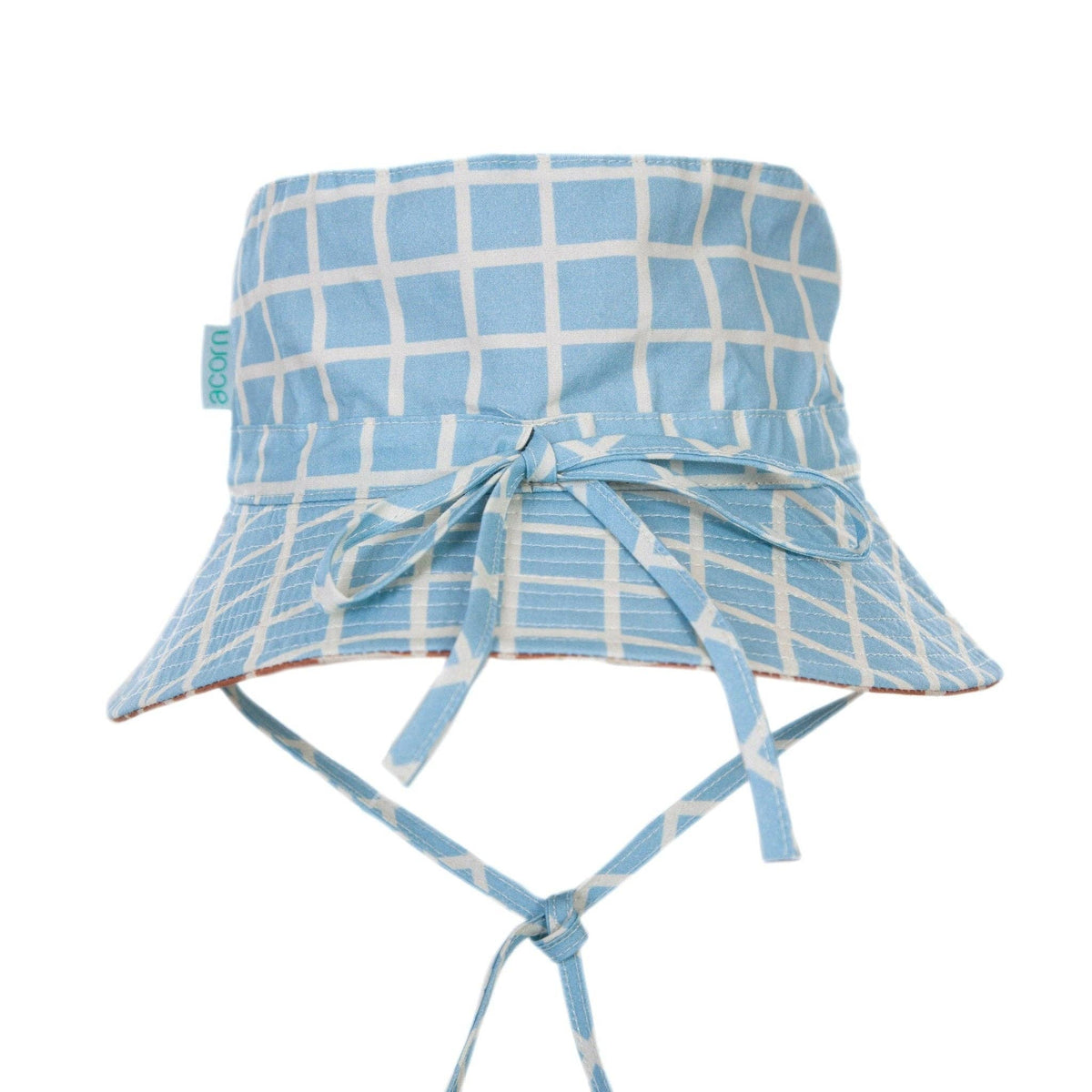 Reversible Wide Brim Bucket Hat | Checks