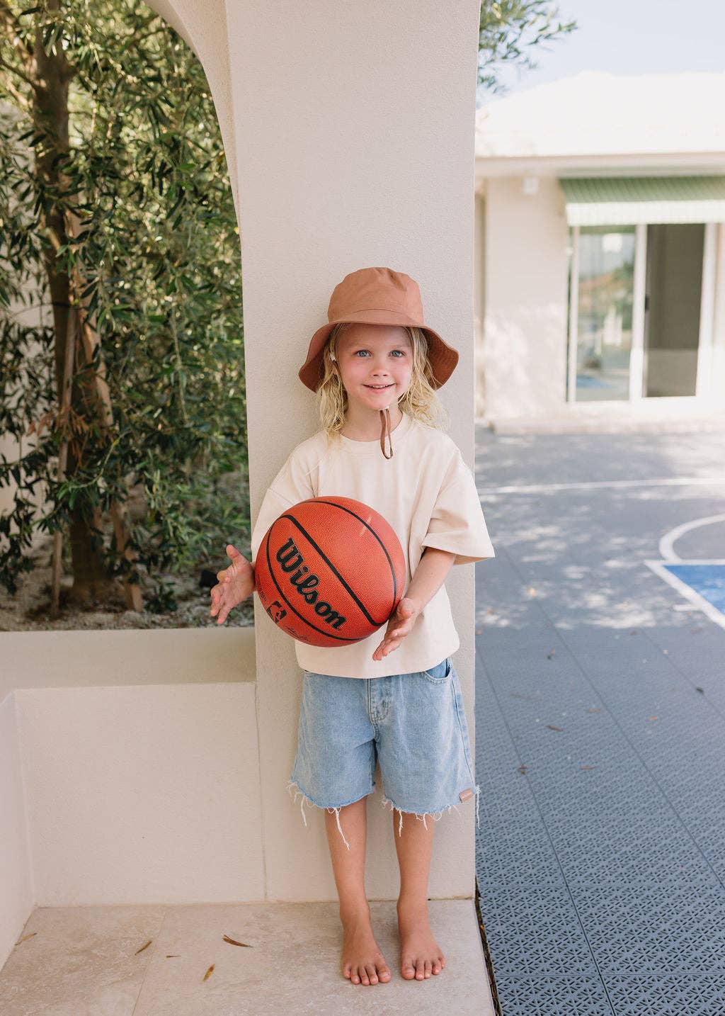 Wide Brim Bucket Hat | Coffee