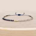 Pastel Gold Bead Slider Bracelet | Various Colours