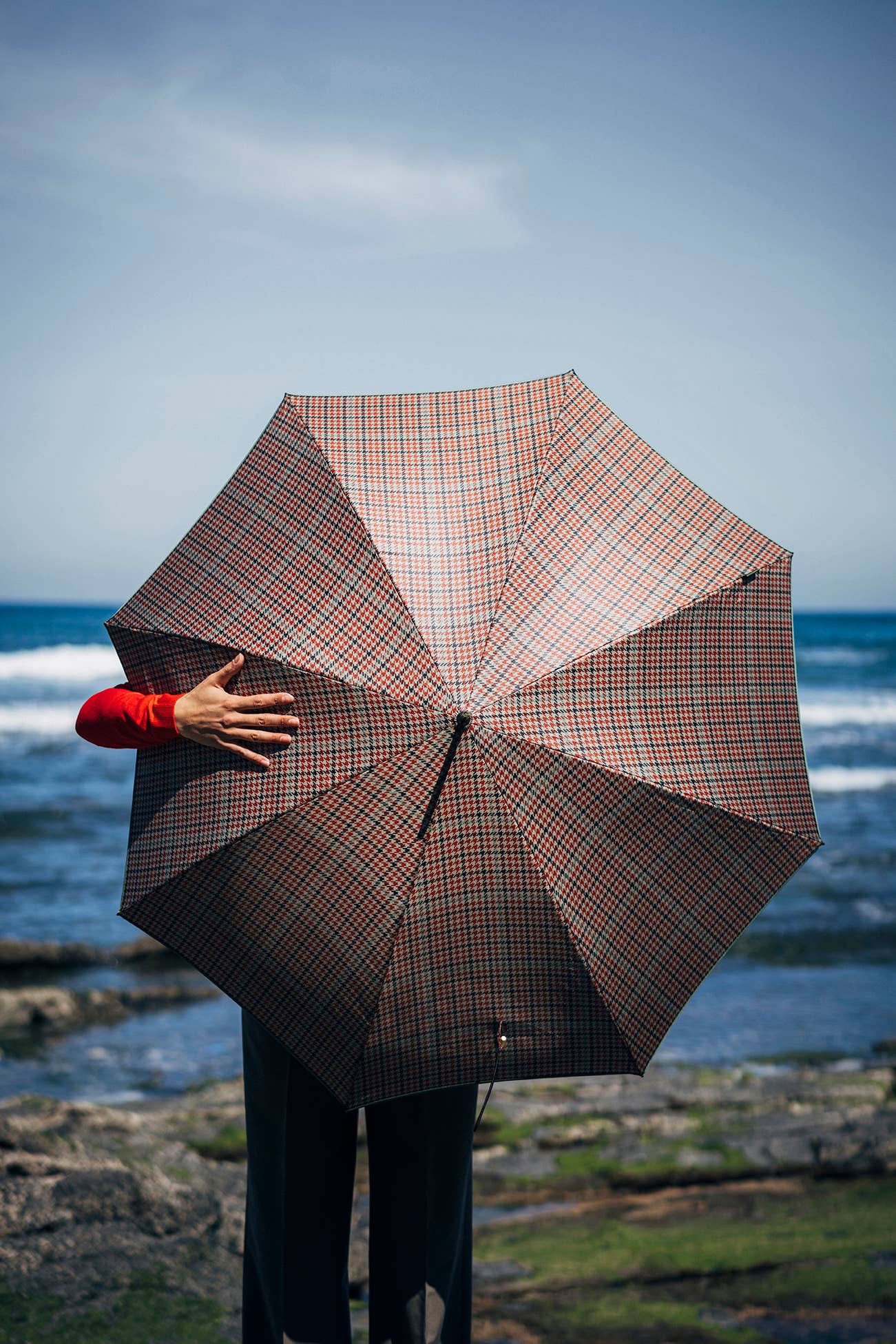 Houndstooth Umbrella | Multiple Colours