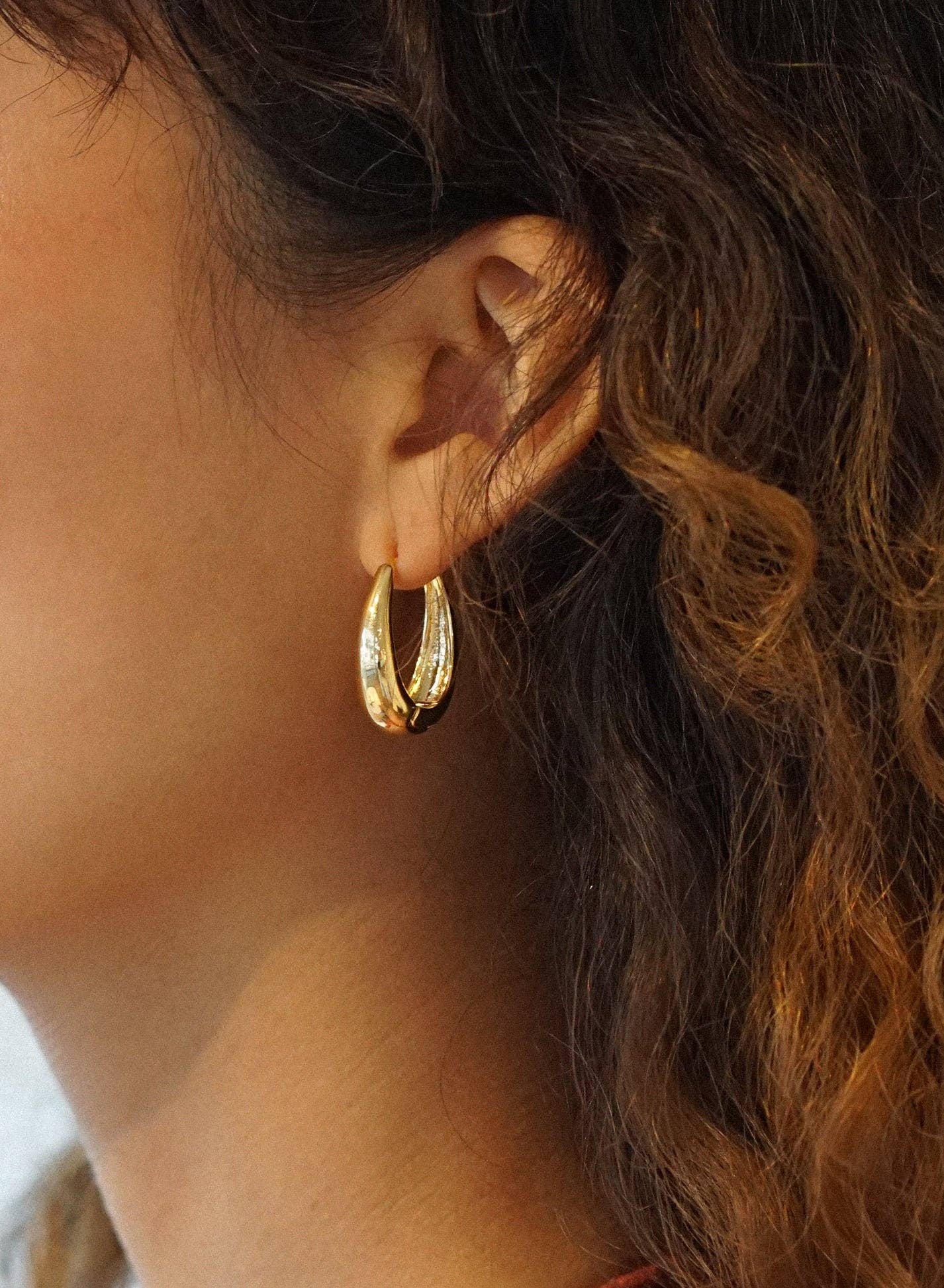 Teardrop Click Hoops | Various Colour