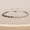 Pastel Gold Bead Slider Bracelet | Various Colours