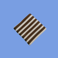 Organic Striped Blanket | Chocolate