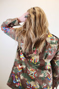 Vintage Army Embroidered Jacket
