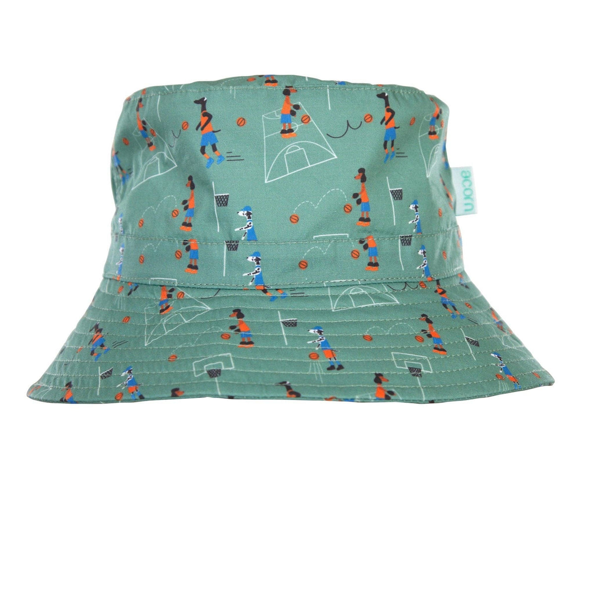 Wide Brim Bucket Hat | Shooting Hoops