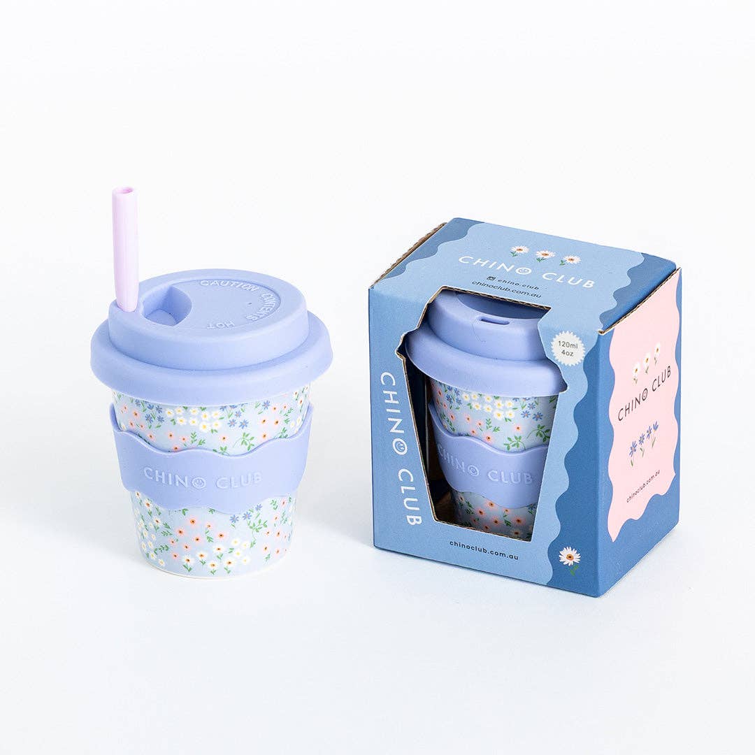 Blue Floral Cup | 4oz
