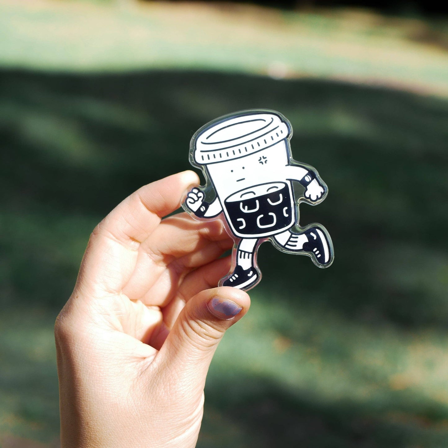 Running On Caffeine | Acrylic Magnet