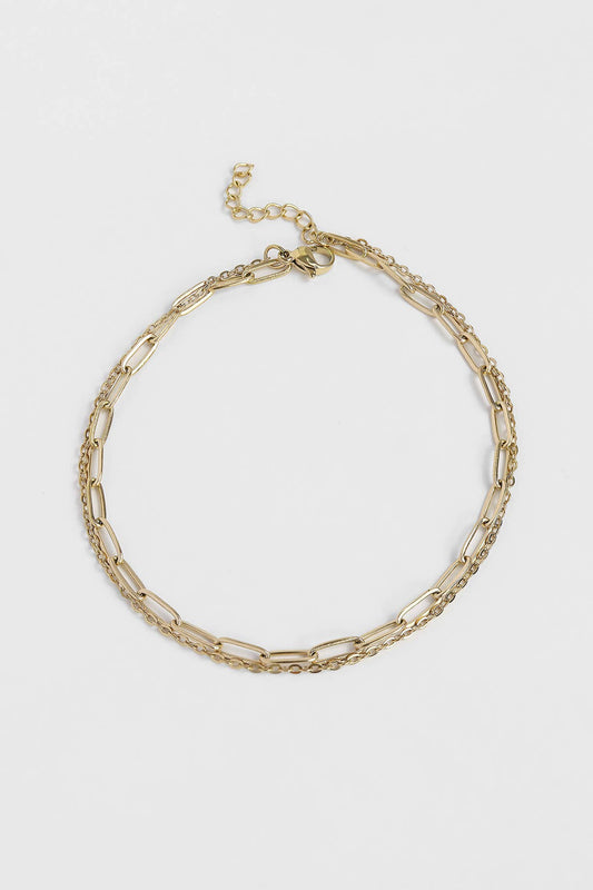 Double Chain Anklet | more colours avail