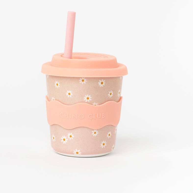 Pink Daisy Babychino Cup | 4oz
