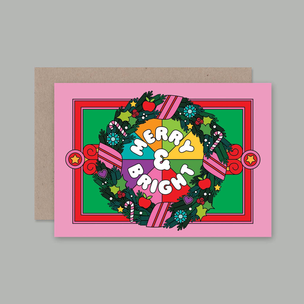 MERRY AND BRIGHT card