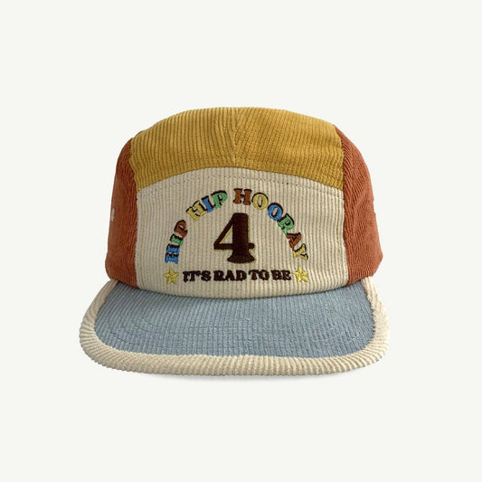 4th Birthday Cord Cap | Primary Spliced