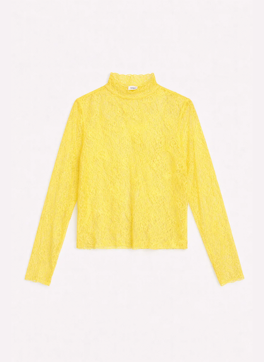 Alibany Lace Shirt | Yellow