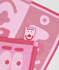 Faces Pink/Maroon | Cotton Tea Towel