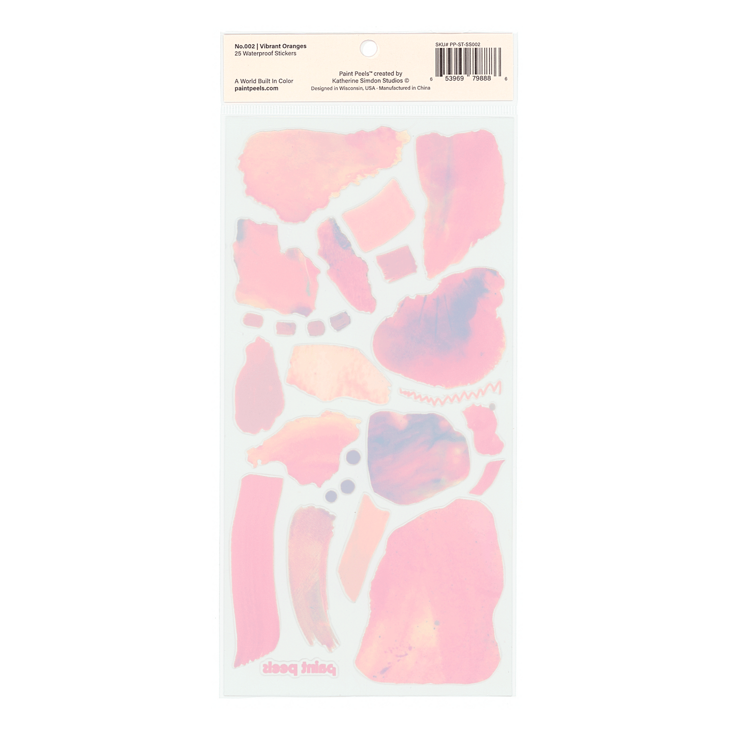 Paint Peels Sticker Sheet | various colours