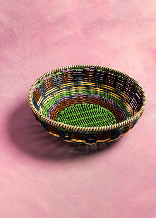 Woven Bowl | Brown/Green