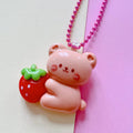 Strawberry Bear Necklace