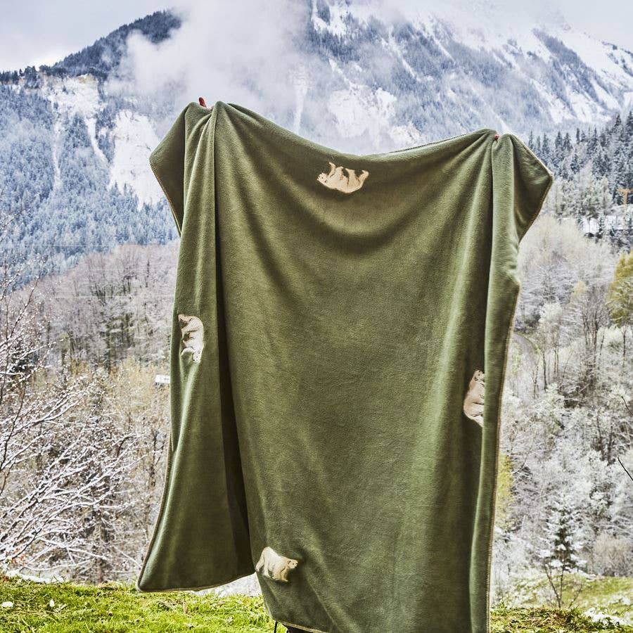 Embroidered Polar Fleece Blanket | Spitzberg