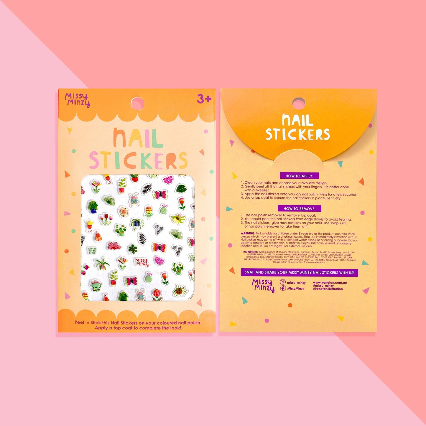 Crazy For Plant | Nail Stickers