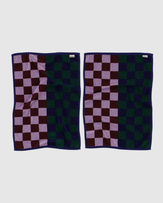 Hand Towel Set of 2 | Jewel Checks