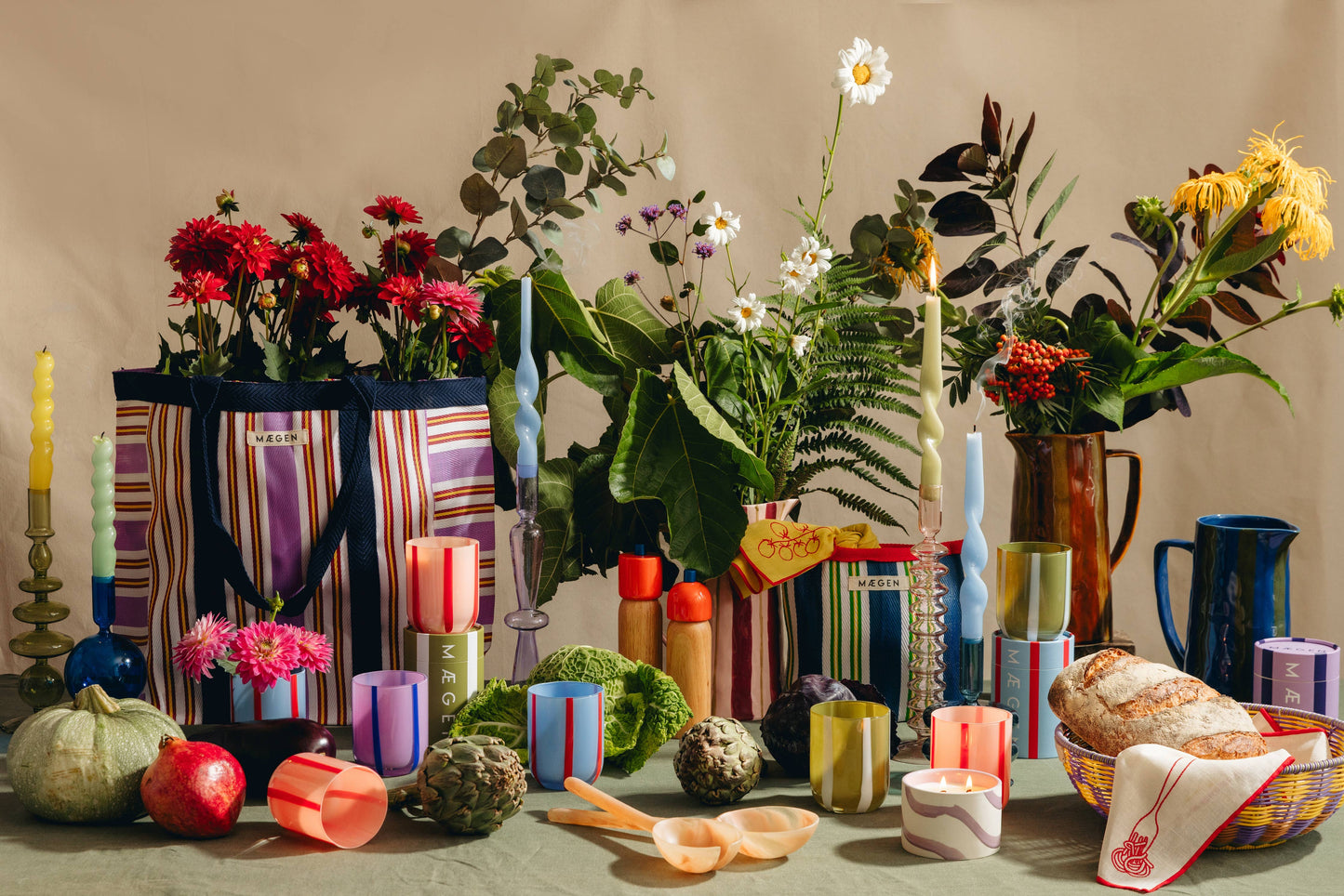 Ceramic Jug | Blue & Green