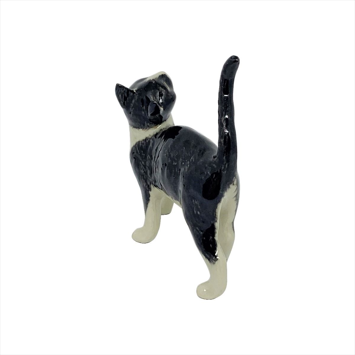 Ceramic Black Cat Standing