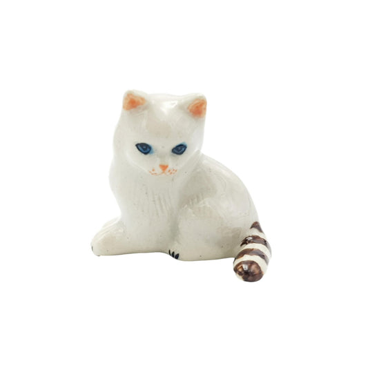 Ceramic White Cat Sitting
