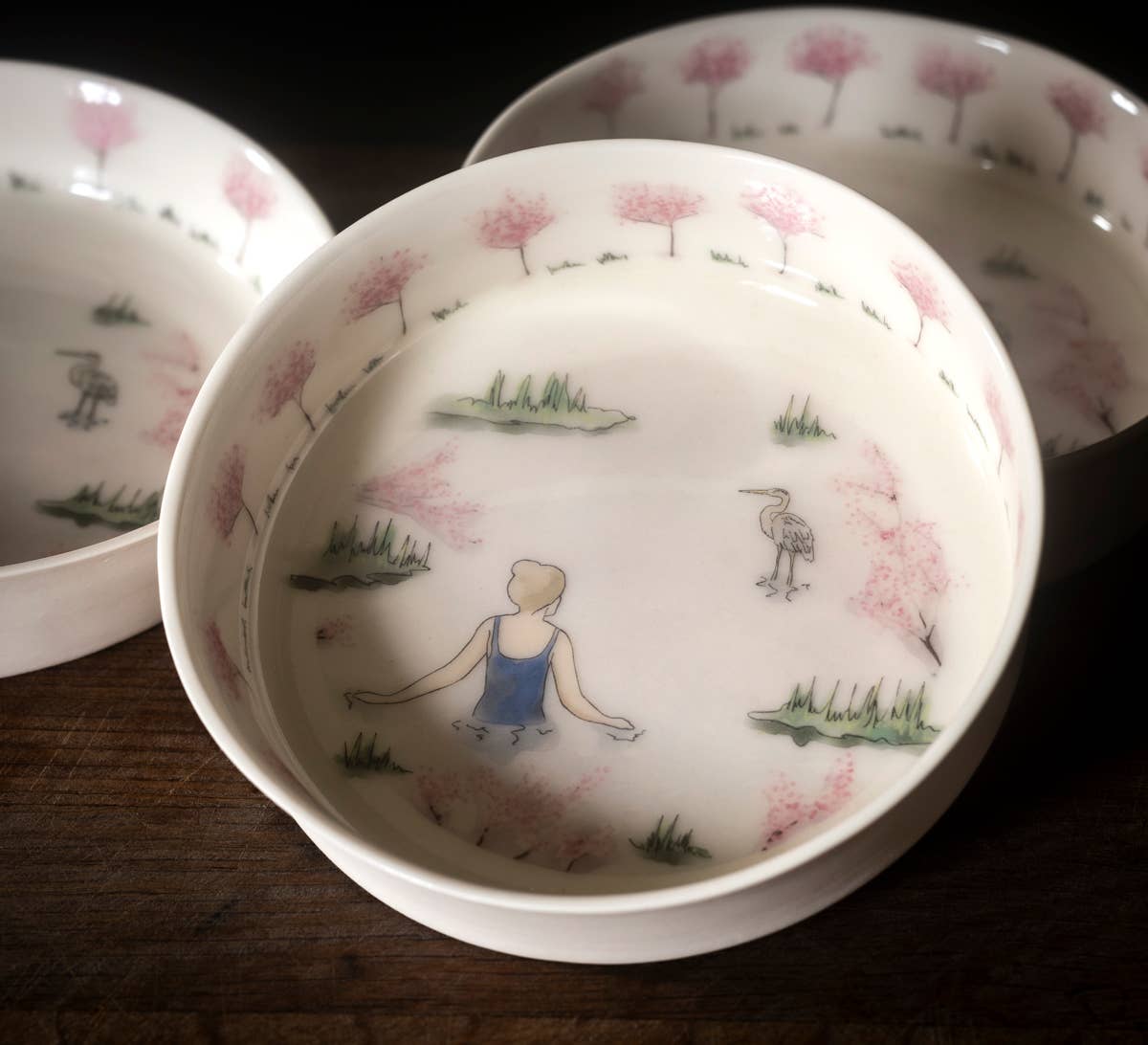 Cherry Blossom Wild | Swimming Bowl