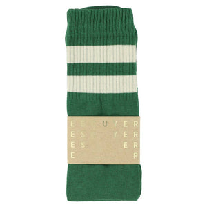 Unisex Tube Socks | Green & Ecru