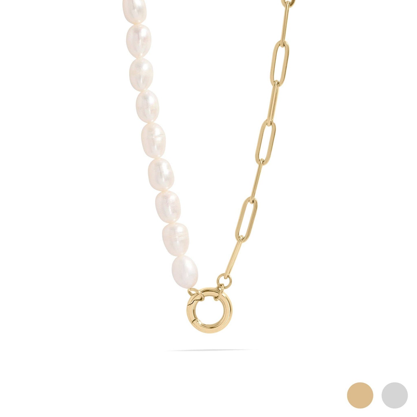 Freshwater Pearl  Split Chain Necklace | various colours