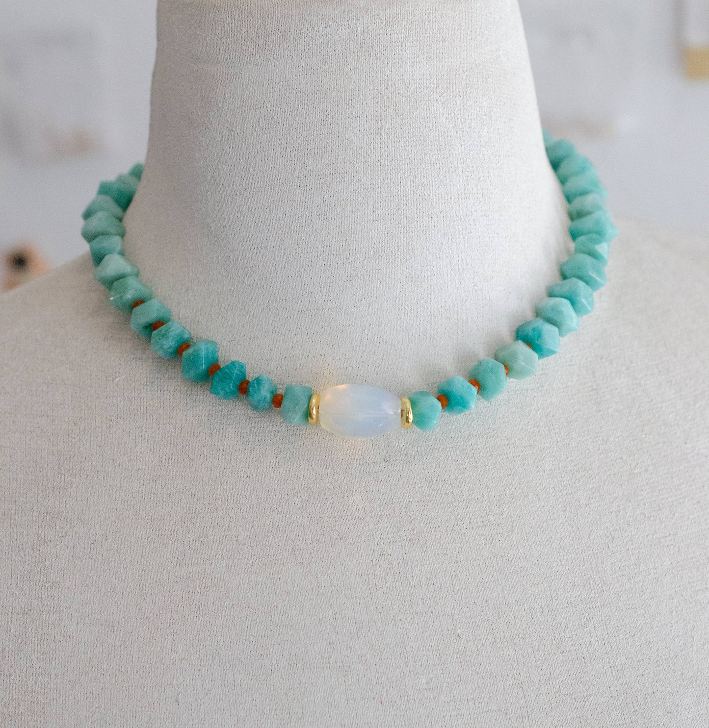 Roxie Amazonite | Beaded Necklace