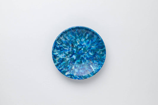 Round Serving Tray | Blue