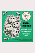 Vinyl Sticker | Googly White Roses