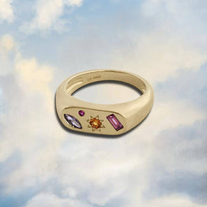 Kaleidoscope Gemstone Ring | Gold