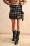 Plaid Wrap Skort